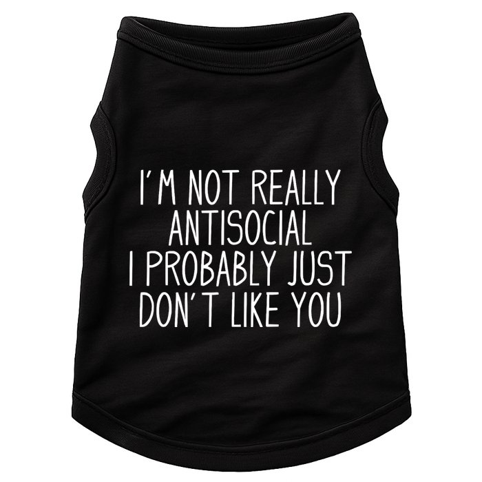 Funny Introvert Antisocial Doggie Tank