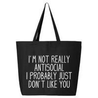 Funny Introvert Antisocial 25L Jumbo Tote