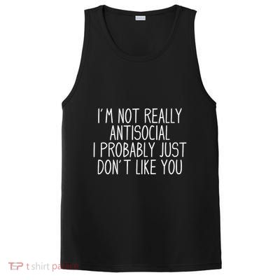 Funny Introvert Antisocial PosiCharge Competitor Tank