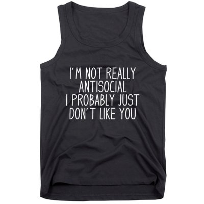 Funny Introvert Antisocial Tank Top