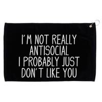Funny Introvert Antisocial Grommeted Golf Towel