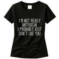 Funny Introvert Antisocial Womens T-Shirt