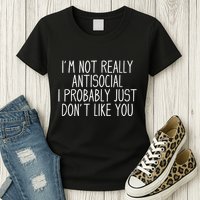 Funny Introvert Antisocial Womens T-Shirt