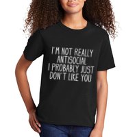 Funny Introvert Antisocial Kids T-Shirt