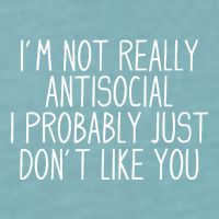 Funny Introvert Antisocial Sueded Cloud Jersey T-Shirt