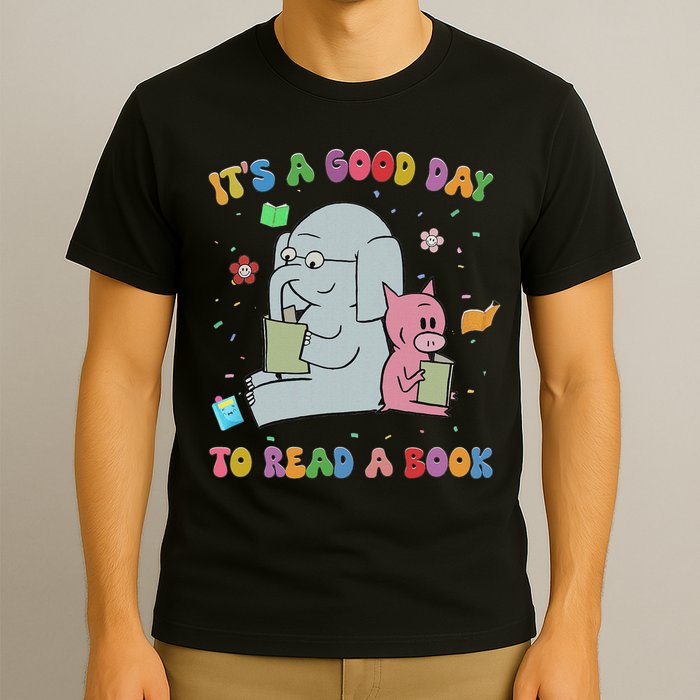 Funny It's A Good Day To Read A Book Animal Reading Reader T-Shirt