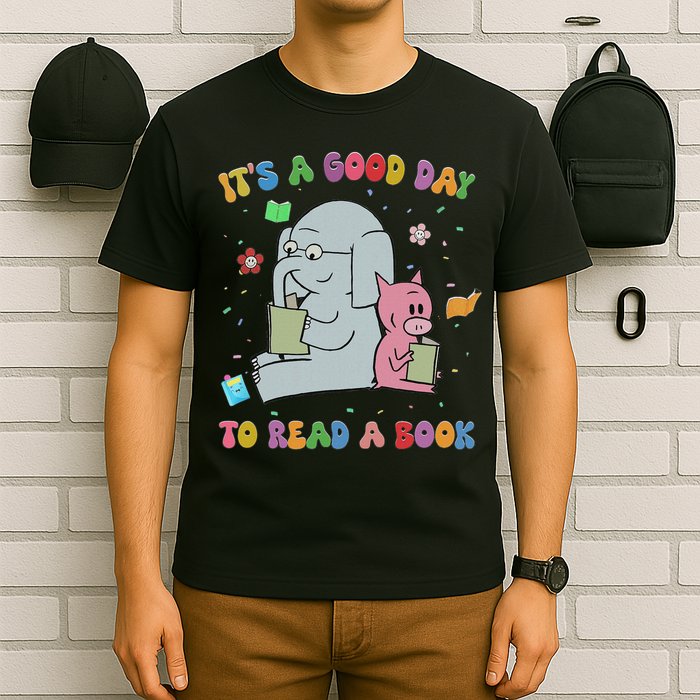 Funny It's A Good Day To Read A Book Animal Reading Reader T-Shirt