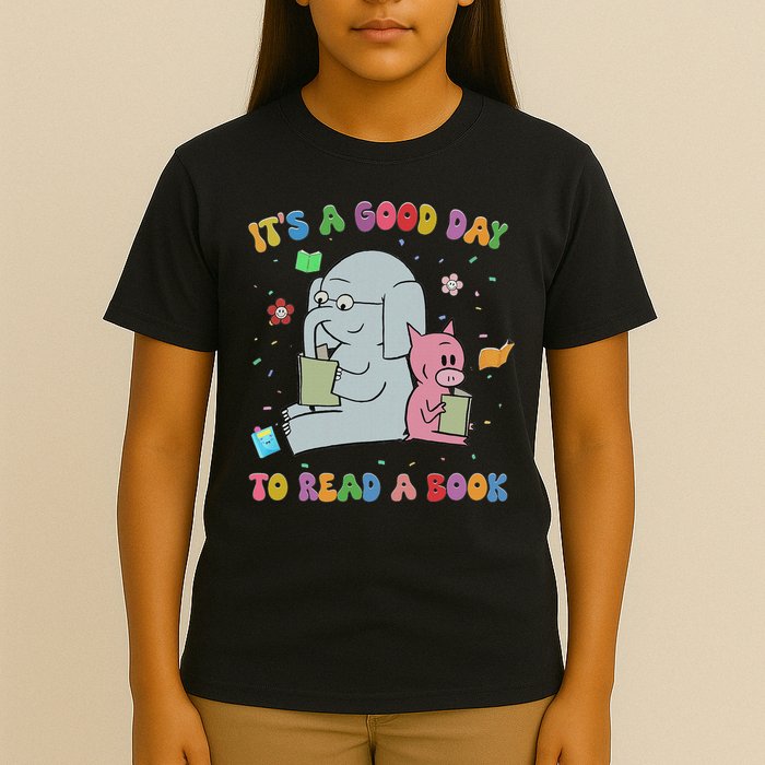 Funny It's A Good Day To Read A Book Animal Reading Reader T-Shirt
