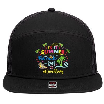 Funny I Am Earning A Summer Break Teacher 7 Panel Mesh Trucker Snapback Hat