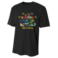 Funny I Am Earning A Summer Break Teacher Performance Sprint T-Shirt