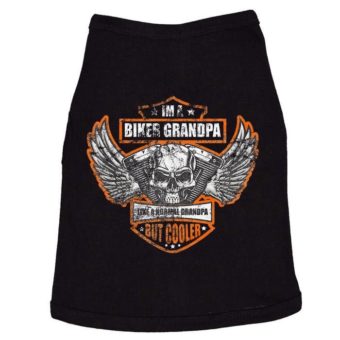 Funny IM A Biker Grandpa Like A Normal Grandpa But Cooler Doggie Tank