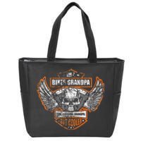 Funny IM A Biker Grandpa Like A Normal Grandpa But Cooler Zip Tote Bag