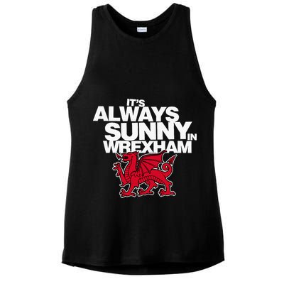 Funny ItS Always Sunny In Wrexham Wales Dragon Ladies PosiCharge Tri-Blend Wicking Tank