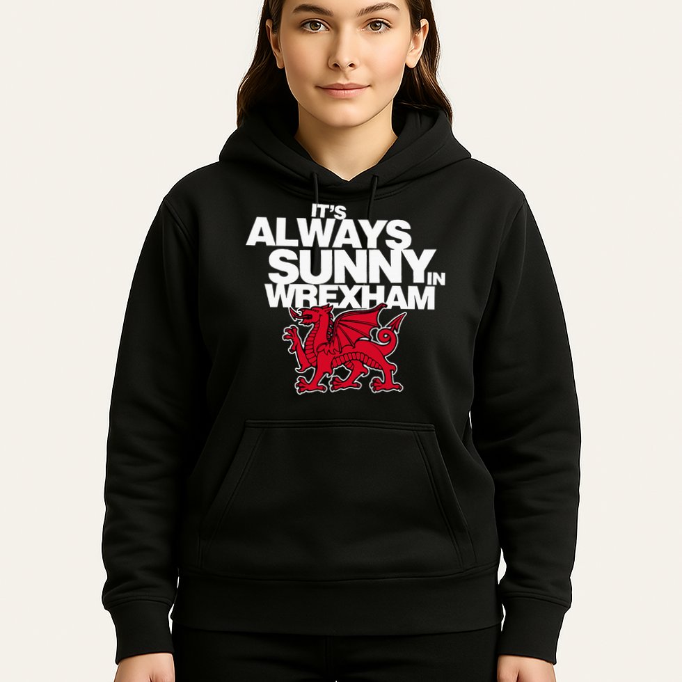 Funny ItS Always Sunny In Wrexham Wales Dragon Hoodie