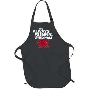 Funny ItS Always Sunny In Wrexham Wales Dragon Full-Length Apron With Pockets