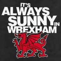 Funny ItS Always Sunny In Wrexham Wales Dragon 11oz C Handle Ceramic Mug