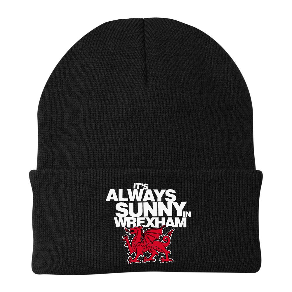 Funny ItS Always Sunny In Wrexham Wales Dragon Beanie