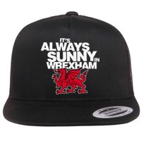 Funny ItS Always Sunny In Wrexham Wales Dragon Flat Bill Trucker Hat