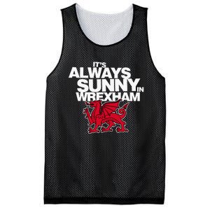 Funny ItS Always Sunny In Wrexham Wales Dragon Mesh Reversible Basketball Jersey Tank