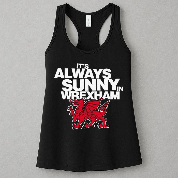 Funny ItS Always Sunny In Wrexham Wales Dragon Womens Tank Top