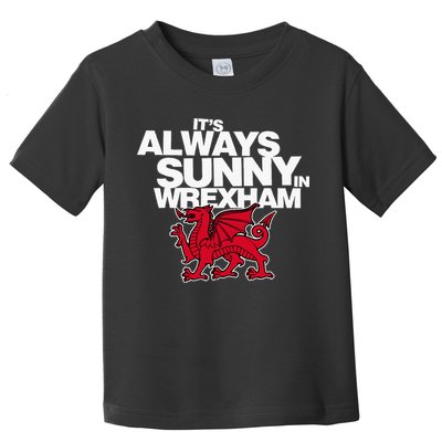 Funny ItS Always Sunny In Wrexham Wales Dragon Toddler T-Shirt