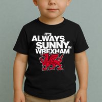 Funny ItS Always Sunny In Wrexham Wales Dragon Toddler T-Shirt