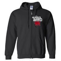 Funny ItS Always Sunny In Wrexham Wales Dragon Full Zip Hoodie