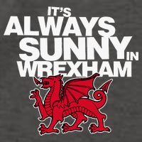 Funny ItS Always Sunny In Wrexham Wales Dragon Vector Backpack