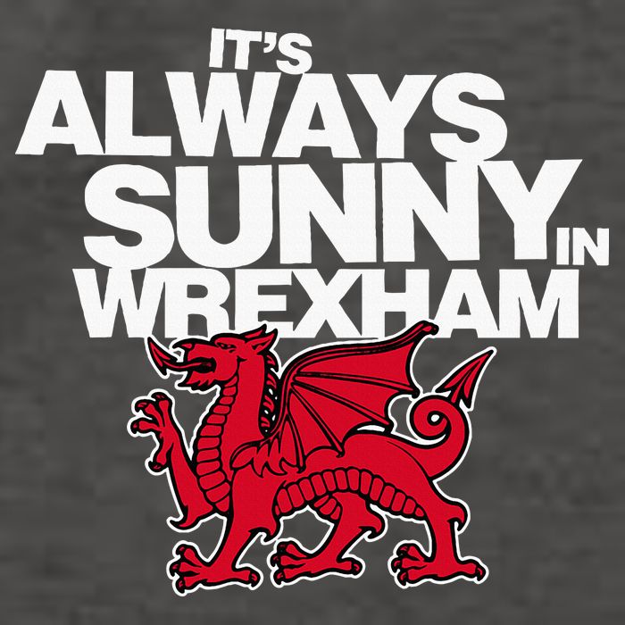 Funny ItS Always Sunny In Wrexham Wales Dragon Vector Backpack