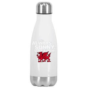 Funny ItS Always Sunny In Wrexham Wales Dragon Stainless Steel Insulated Water Bottle