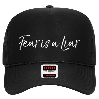 Fear Is A Liar Cute Armor Of God Bible Verse Quote Christian Trucker Hat
