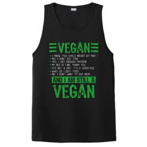 Funny I Am Still A Vegan Vegetarian Healthy Love Haters PosiCharge Competitor Tank