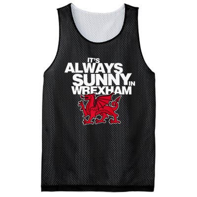 Funny It's Always Sunny in Wrexham Wales Dragon  Mesh Reversible Basketball Jersey Tank