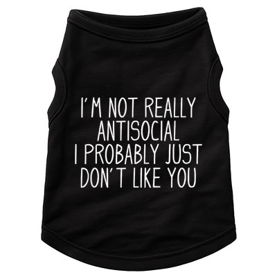 Funny Introvert Antisocial Doggie Tank
