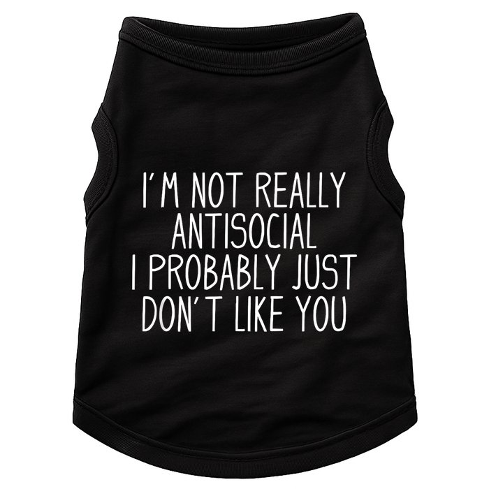 Funny Introvert Antisocial Doggie Tank