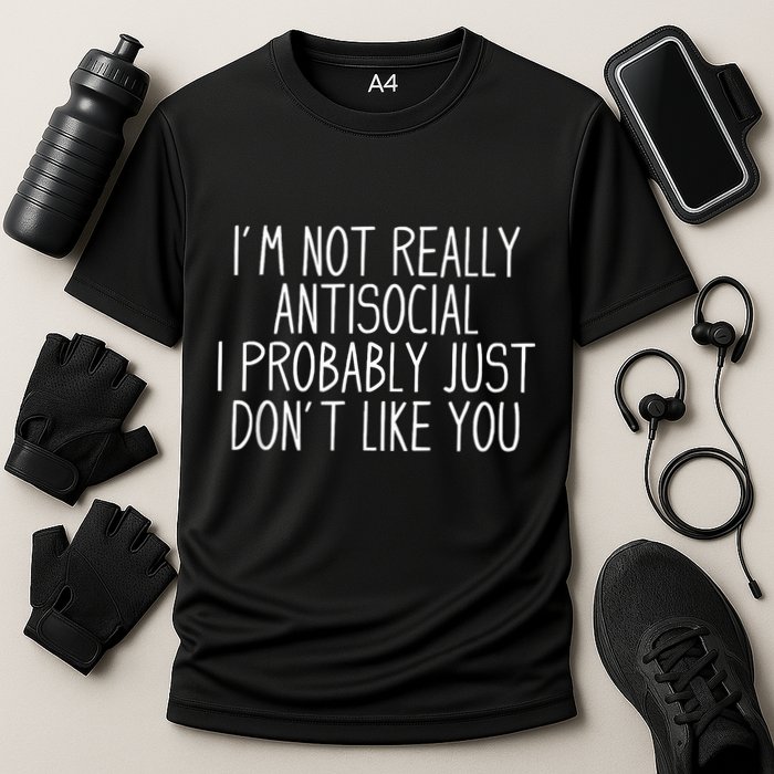 Funny Introvert Antisocial Performance Shirt