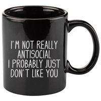 Funny Introvert Antisocial 11oz C Handle Ceramic Mug