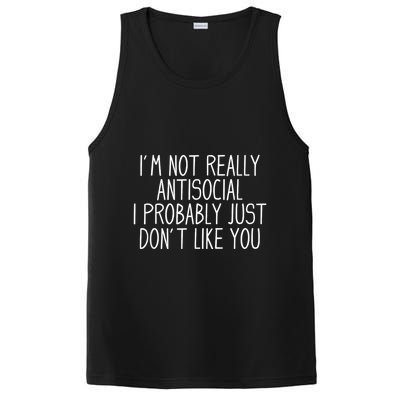 Funny Introvert Antisocial PosiCharge Competitor Tank