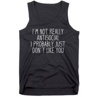 Funny Introvert Antisocial Tank Top