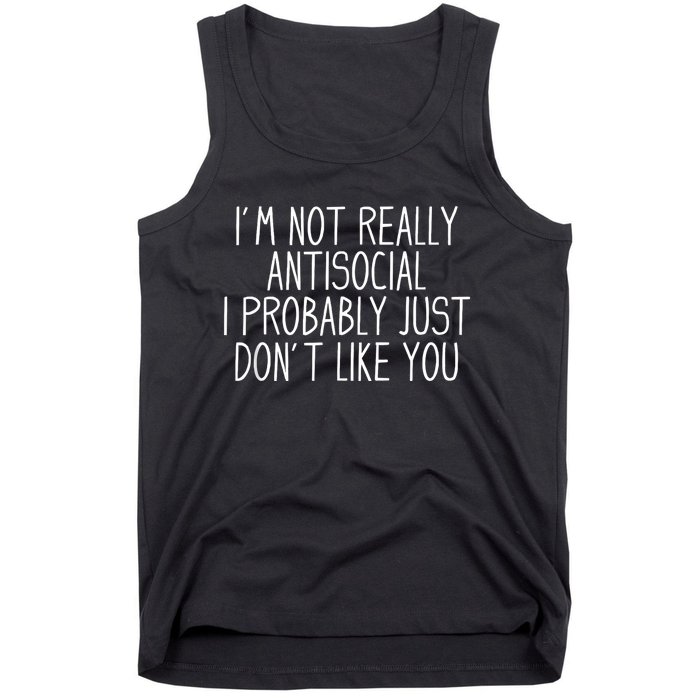 Funny Introvert Antisocial Tank Top