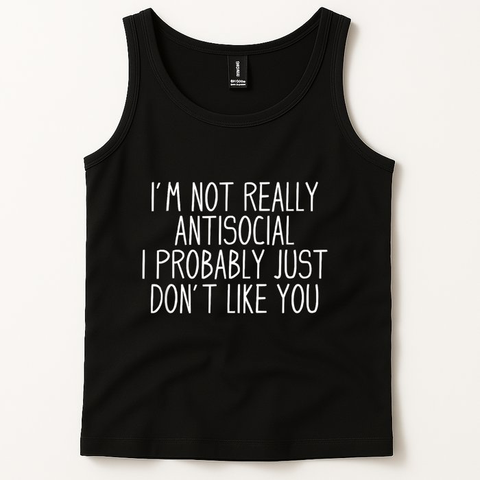 Funny Introvert Antisocial Tank Top