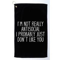 Funny Introvert Antisocial Golf Towel