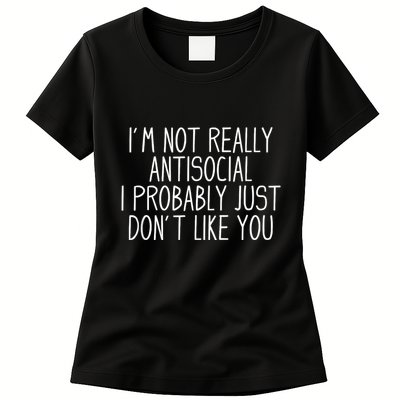 Funny Introvert Antisocial Womens T-Shirt