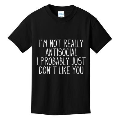 Funny Introvert Antisocial Kids T-Shirt