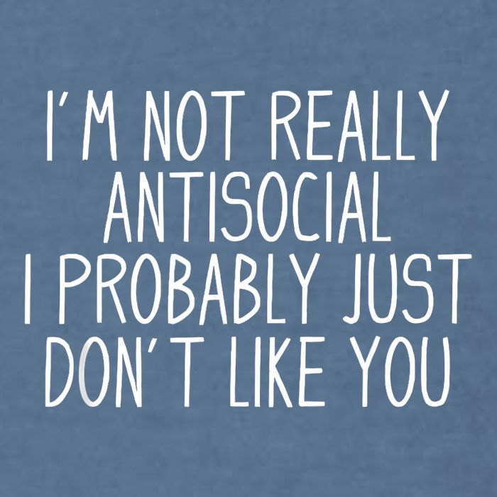 Funny Introvert Antisocial Garment-Dyed Sweatshirt