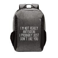 Funny Introvert Antisocial Vector Backpack