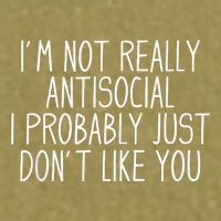 Funny Introvert Antisocial Garment-Dyed Women's Muscle Tee