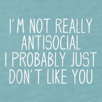 Funny Introvert Antisocial Sueded Cloud Jersey T-Shirt