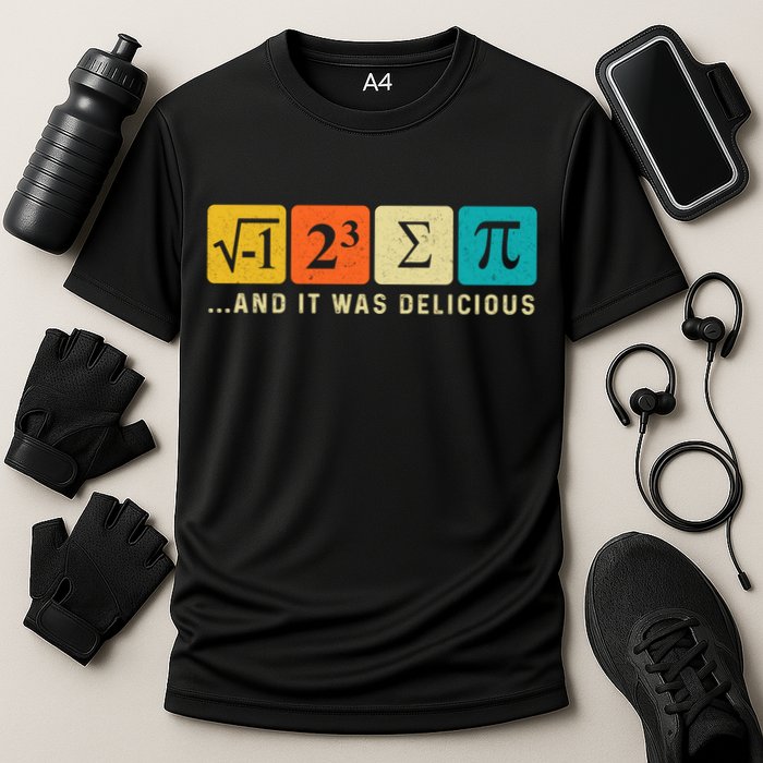 Funny I Ate Some Pie Pi Day Math Nerd Geek Sum Pi 3 14 Gift Cooling Performance Crew T-Shirt