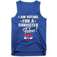 Funny I Am Voting For A Convicted Felon Support Tank Top